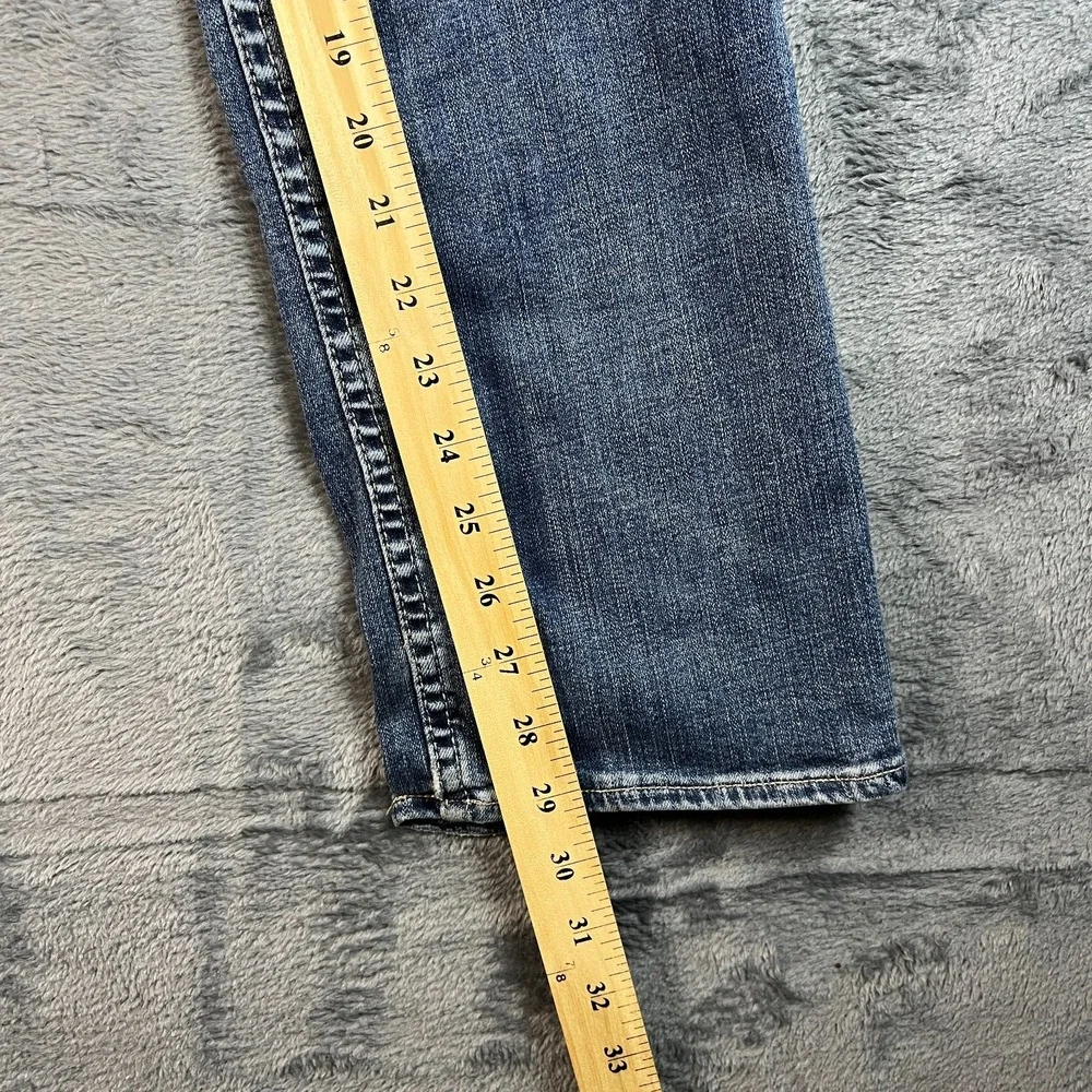 Banana Republic Slim Fit Jeans Mens 33x32 Blue Denim Cotton Stretch Straight Leg